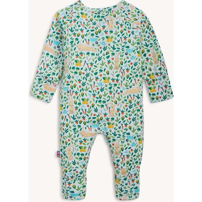 Bunny Garden Modal Magnetic Convertible Coverall - Footie Pajamas - 5