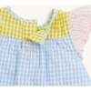 Multi Gingham Woven Flutter Sleeve & Short Set - Mixed Apparel Set - 2