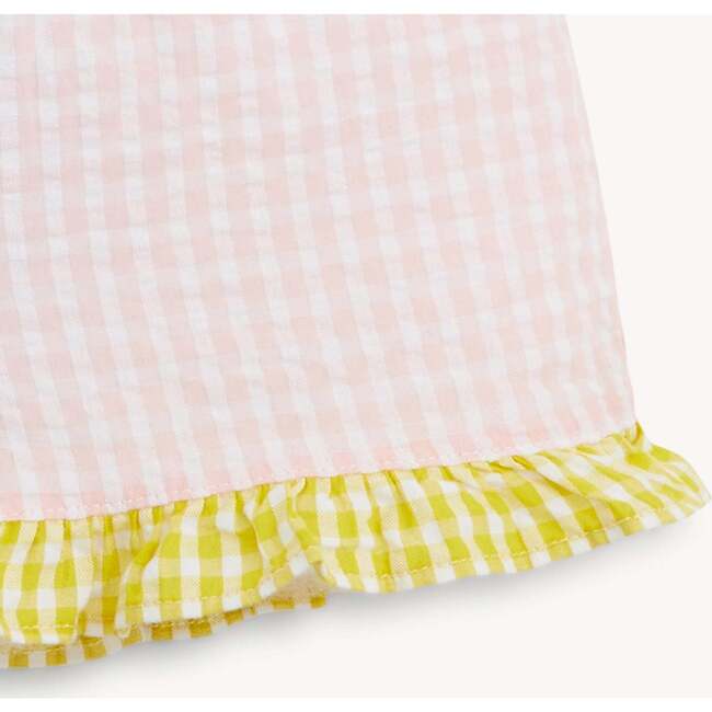 Multi Gingham Woven Flutter Sleeve & Short Set - Mixed Apparel Set - 4