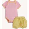 Colorblock Shell Pink Shirt + Blommer Set - Mixed Apparel Set - 1 - thumbnail