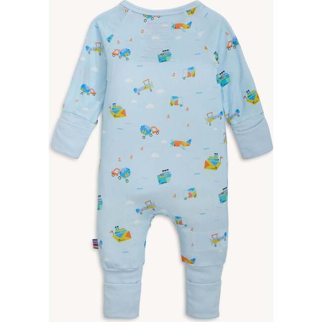 You Haul Modal Magnetic Convertible Coverall - Footie Pajamas - 3