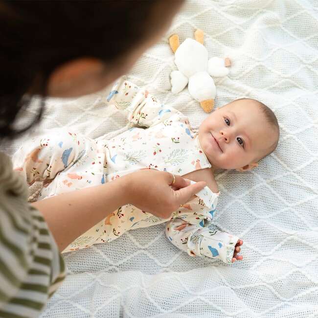 Chicken Tender Org Cot Magnetic Footie - Footie Pajamas - 6