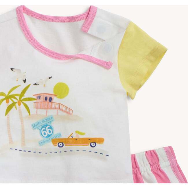 Santa Monica Clrblock S/S Tee + Short Set