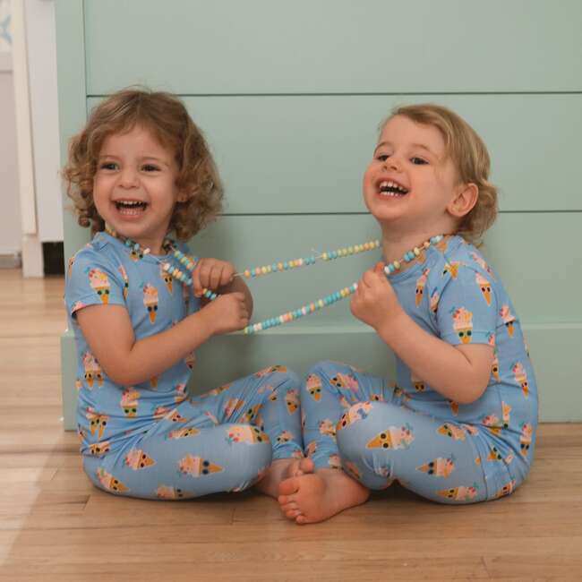 Melt Gala Modal Magnetic S/S Long Pants Pj Set - Pajamas - 4