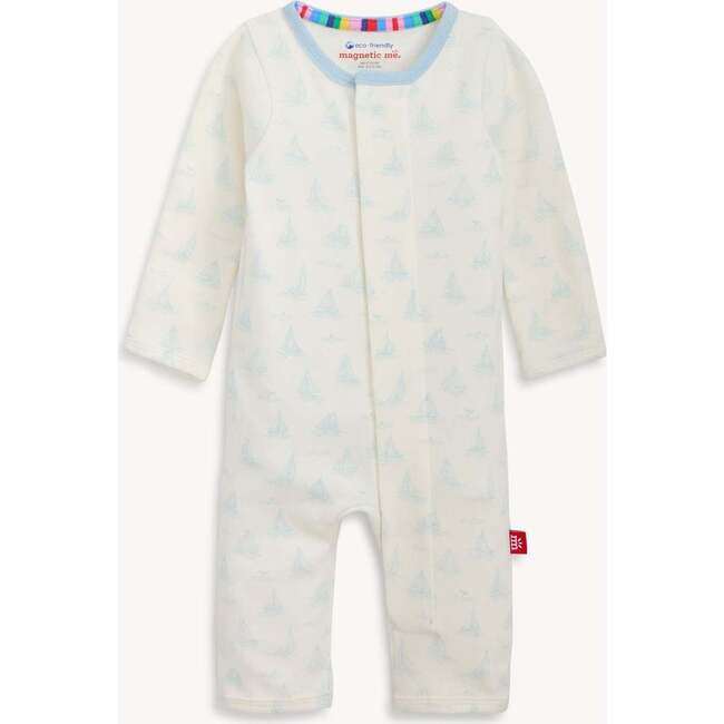 Tiny Tides Bl Org Cot Magnetic Coverall