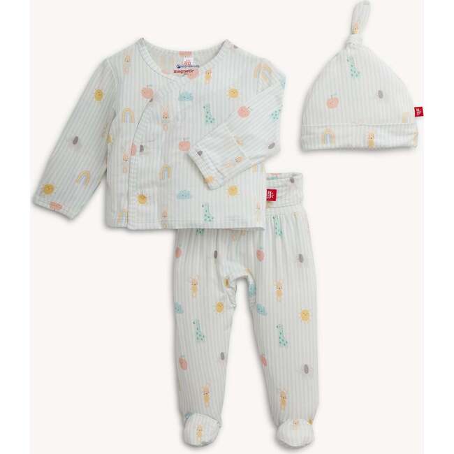 Lullaby Sky Bl Modal Magnetic Kimono Set