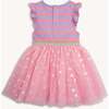 Shell Pink Strp Flutter Sleeve Girls Tutu Dresss - Dresses - 2 - thumbnail