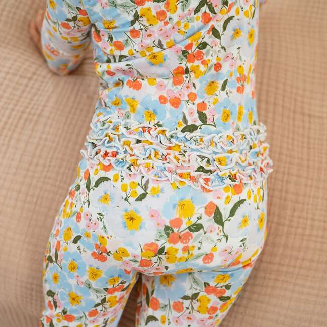 Seraphina Modal Magnetic Footie With Ruffles - Footie Pajamas - 3