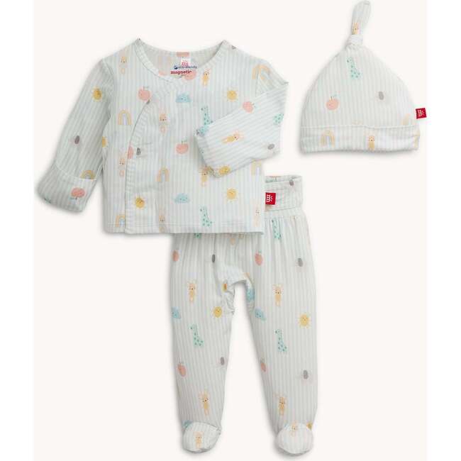 Lullaby Sky Bl Modal Magnetic Kimono Set