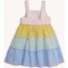 Multi Gingham Woven Girls Tiered Dresss - Dresses - 4