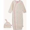 Tiny Tides Pk Org Cot Magnetic Gown + Hat Set - Nightgowns - 1 - thumbnail