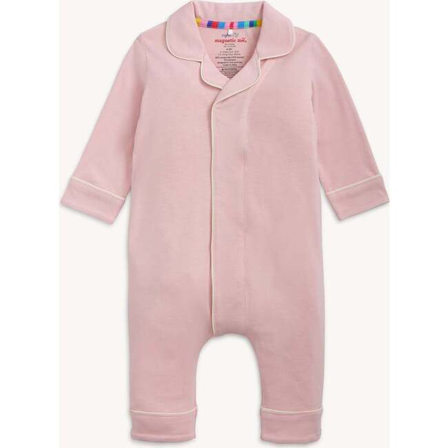 Blush Pink Right Fit Magnet Pant Romper W Pip