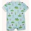 Gopher It Modal Magnetic S/S Short Polo Romp - Rompers - 2