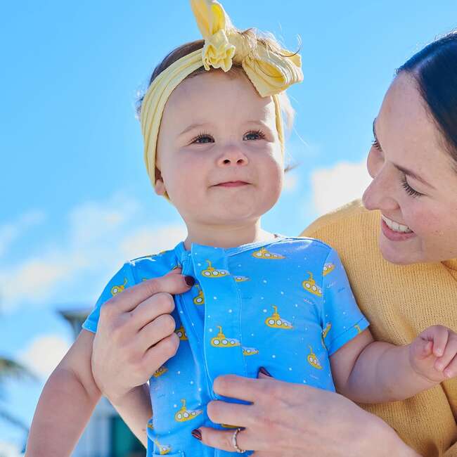 Dip Ship Modal Magnetic S/S Pocket Short Romp - Rompers - 3