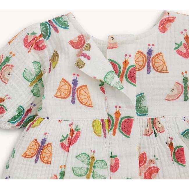 The Fruit Flies Woven Puff Sleeve Drs W Bloomer