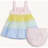 Multi Gingham Woven Tiered Dresss W Bloomer - Dresses - 4