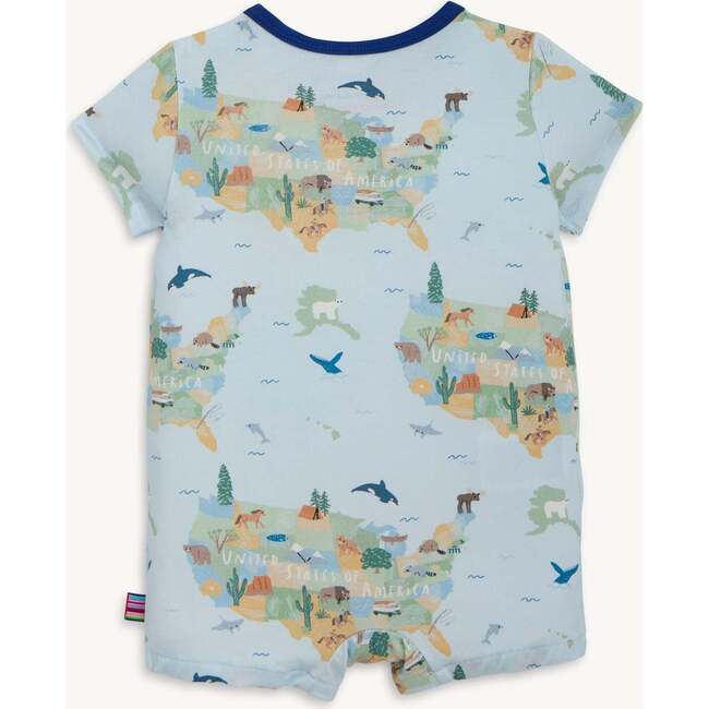 America The Beautiful Modal Mag S/L Pant Romp - Rompers - 4