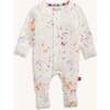 Happy Holi Hues Modal Magnetic Convertible Coverall - Footie Pajamas - 4