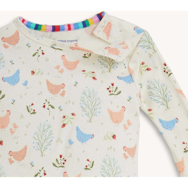 Chicken Tender Org Cot Mag L/S Long Pant Pj St