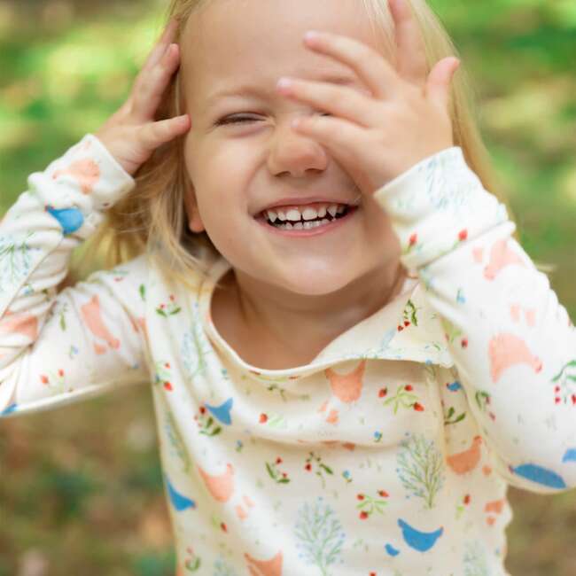 Chicken Tender Org Cot Mag L/S Long Pant Pj St - Pajamas - 3