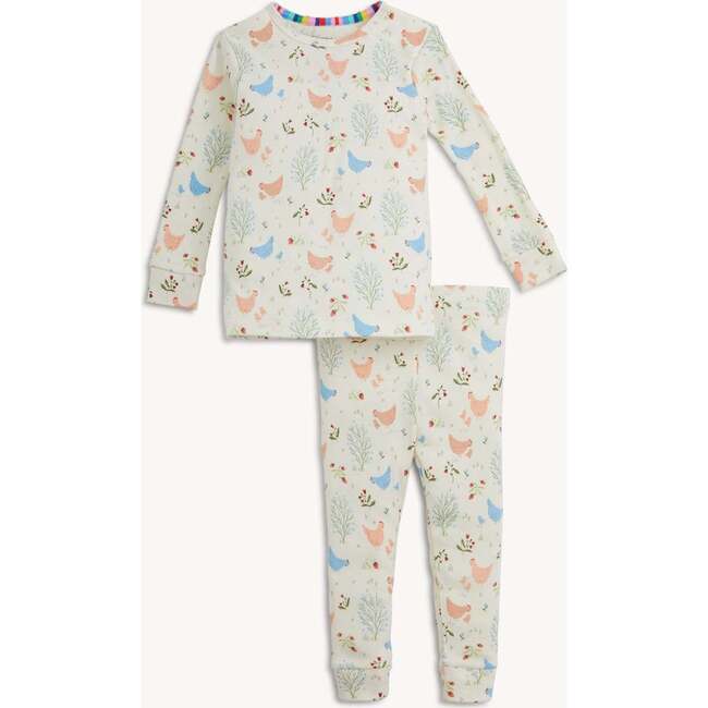 Chicken Tender Org Cot Mag L/S Long Pant Pj St - Pajamas - 4