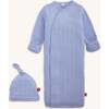 Wisteria Pointelle Magnetic Gown + Hat Set - Nightgowns - 2