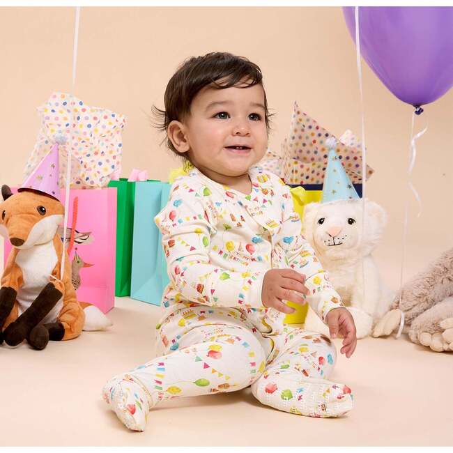Birthday Babe Magnetic Convertible Coverall - Footie Pajamas - 3