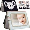 Soft Tummy Time Book w/ Stimulating Baby Safe Mirror, Multi Colored - Developmental Toys - 1 - thumbnail