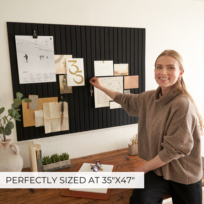 Large Felt Bulletin Board, Black - Wall Décor - 3