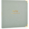 Keepsake Baby Memory Book for Boys and Girls, Sage Green - Books - 1 - thumbnail
