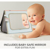 Soft Tummy Time Book w/ Stimulating Baby Safe Mirror, Multi Colored - Developmental Toys - 4