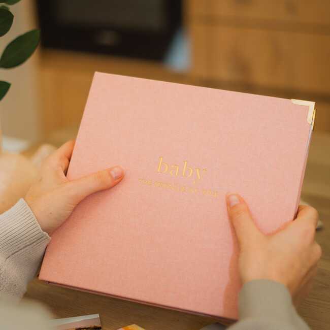 Keepsake Baby Memory Book for Boys and Girls, Pink