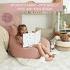 Stuffed Animal Storage Bean Bag Chair Cover for Kids, Pink - Kids Seating - 4