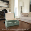 Decorative Storage Boxes with Lids Set of 2 - Sage Green - Storage - 3