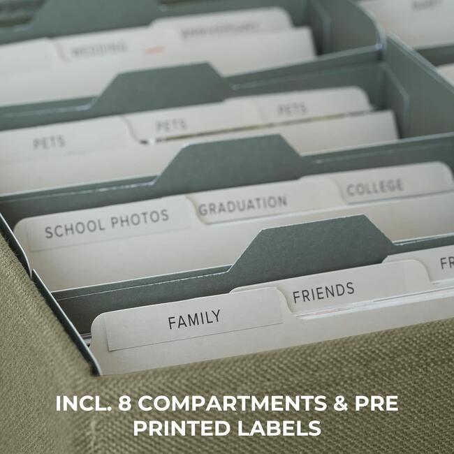 Decorative Photo Storage Box, Sage Green - Storage - 4