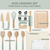 Wooden Cooking & Baking Set for Kids, Sage Green - Play Kits - 5