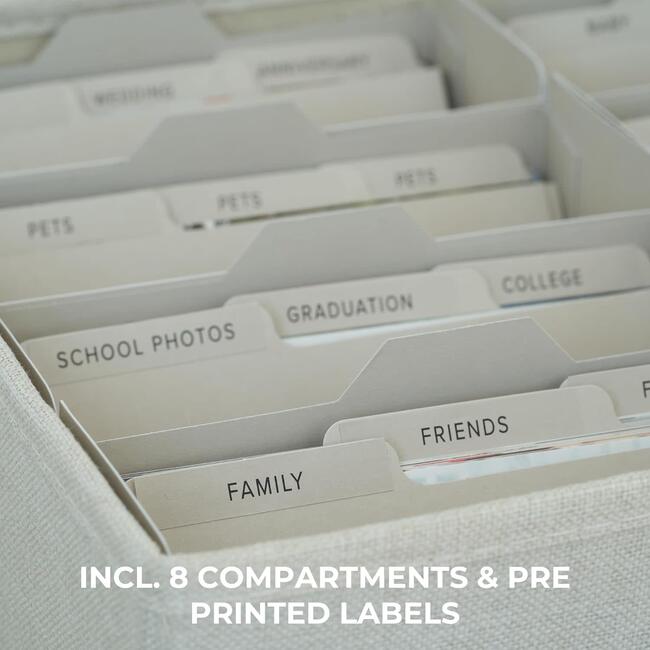 Decorative Photo Storage Box, Ivory - Storage - 4