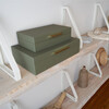 Decorative Storage Boxes with Lids Set of 2 - Sage Green - Storage - 6