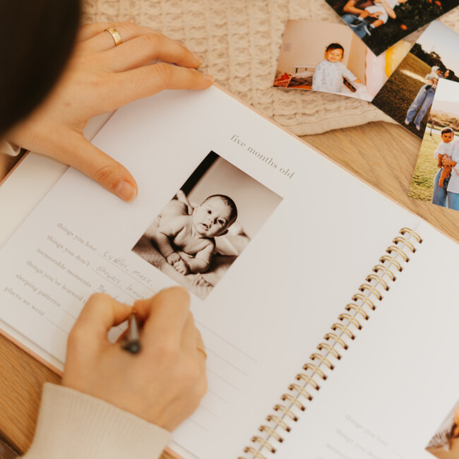 Keepsake Baby Memory Book for Boys and Girls, Pink - Books - 5