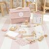 Wooden Doctor Play Set for Toddlers, Pink - Play Kits - 8
