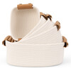 Beautiful Storage Basket Set of 5, Beige - Storage - 1 - thumbnail