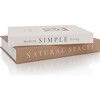 Beautiful Decorative Books Set of 2, Brown & Beige - Storage - 1 - thumbnail