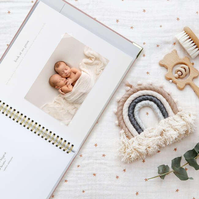 Keepsake Baby Memory Book for Boys and Girls, Pink - Books - 7