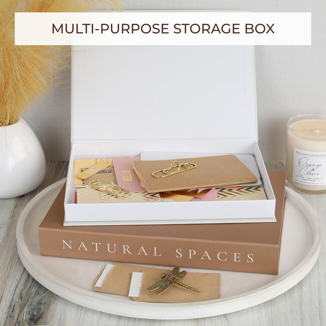 Beautiful Decorative Books Set of 2, Brown & Beige - Storage - 4