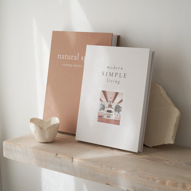 Beautiful Decorative Books Set of 2, Brown & Beige - Storage - 7