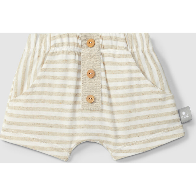 Striped Shorts, Cream