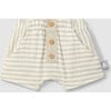 Striped Shorts, Cream - Shorts - 1 - thumbnail