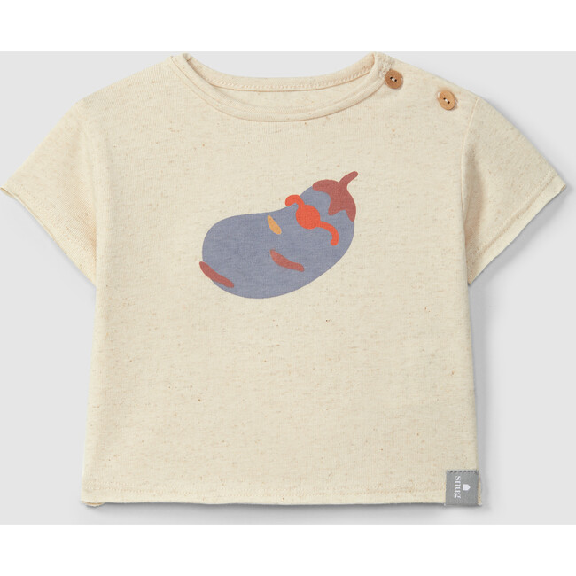 Vegetable Character T-Shirt, Eggplant