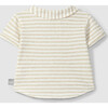 Striped Polo T-Shirt, Cream - Polo Shirts - 2