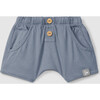 Slouchy Pull On Shorts, Indigo - Shorts - 1 - thumbnail